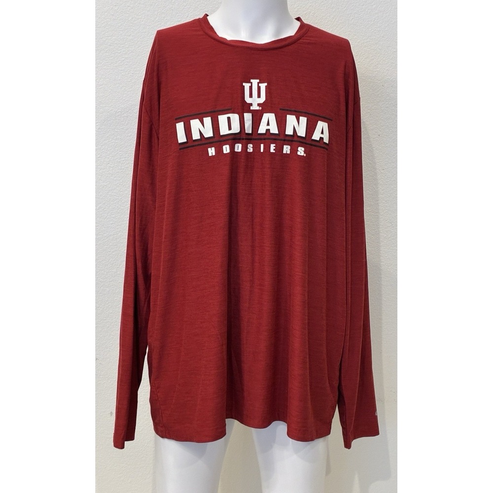 Indiana Hoosiers Colosseum Mens Size XXL Long Sleeve Shirt College‎ NCAA